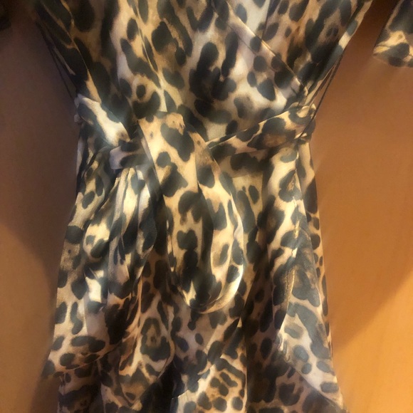 BB ☘️Dakota leopard print wrap dress☘️ - Picture 5 of 10